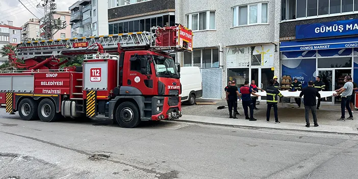 Sinop'ta intihar girişimi! Ekipler branda açtı