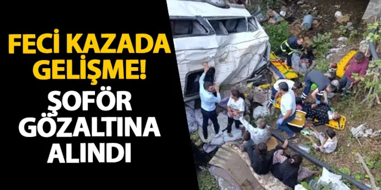 Tokat’taki feci kazada gelişme! Şoför gözaltına alındı