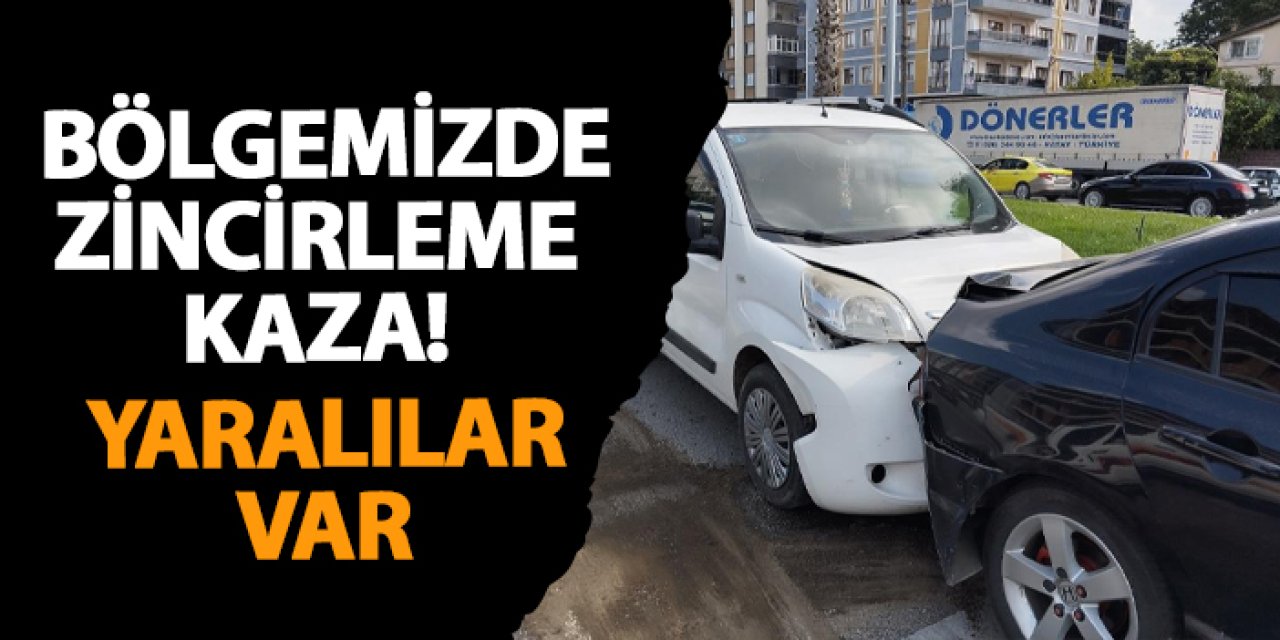 Samsun’da zincirleme kaza! Yaralılar var