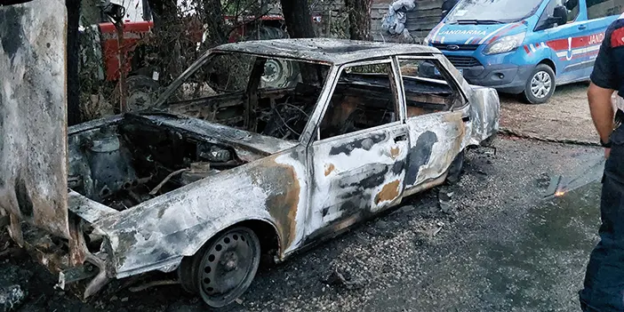 Samsun'da annesinden hatıra kalan araç yakılınca feryat etti!