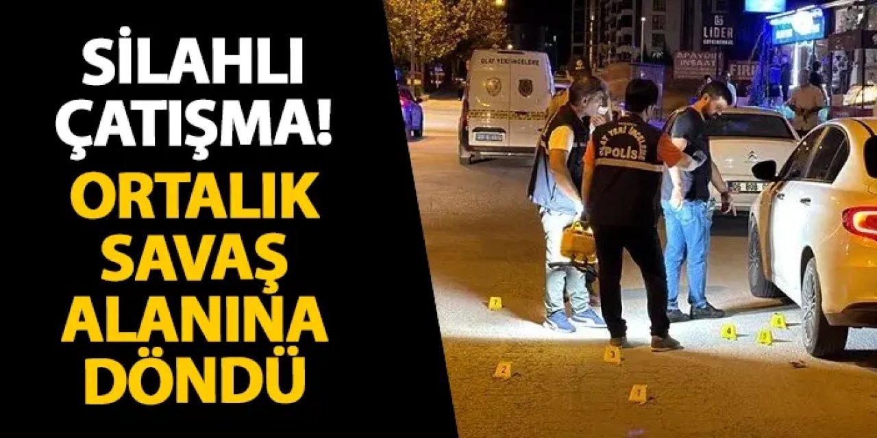 Elazığ’da silahlı çatışma! Ortalık savaş alanına döndü