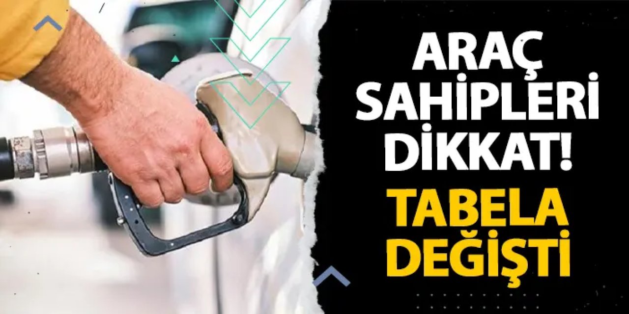 Araç sahipleri dikkat! Tabela değişti