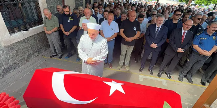 Giresun'da kıbrıs gazisine son görev!