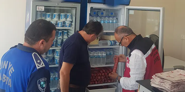 Ordu'da okul kantinlerini zabıta mercek altına aldı!