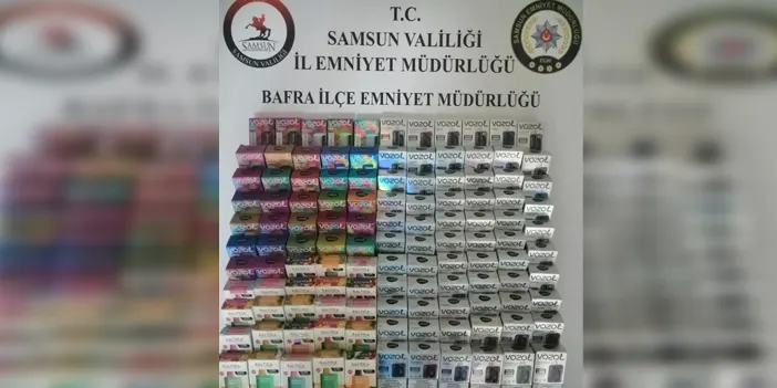 Samsun'da kaçakçılık uygulaması! 156 adet elektronik sigara ele geçirildi