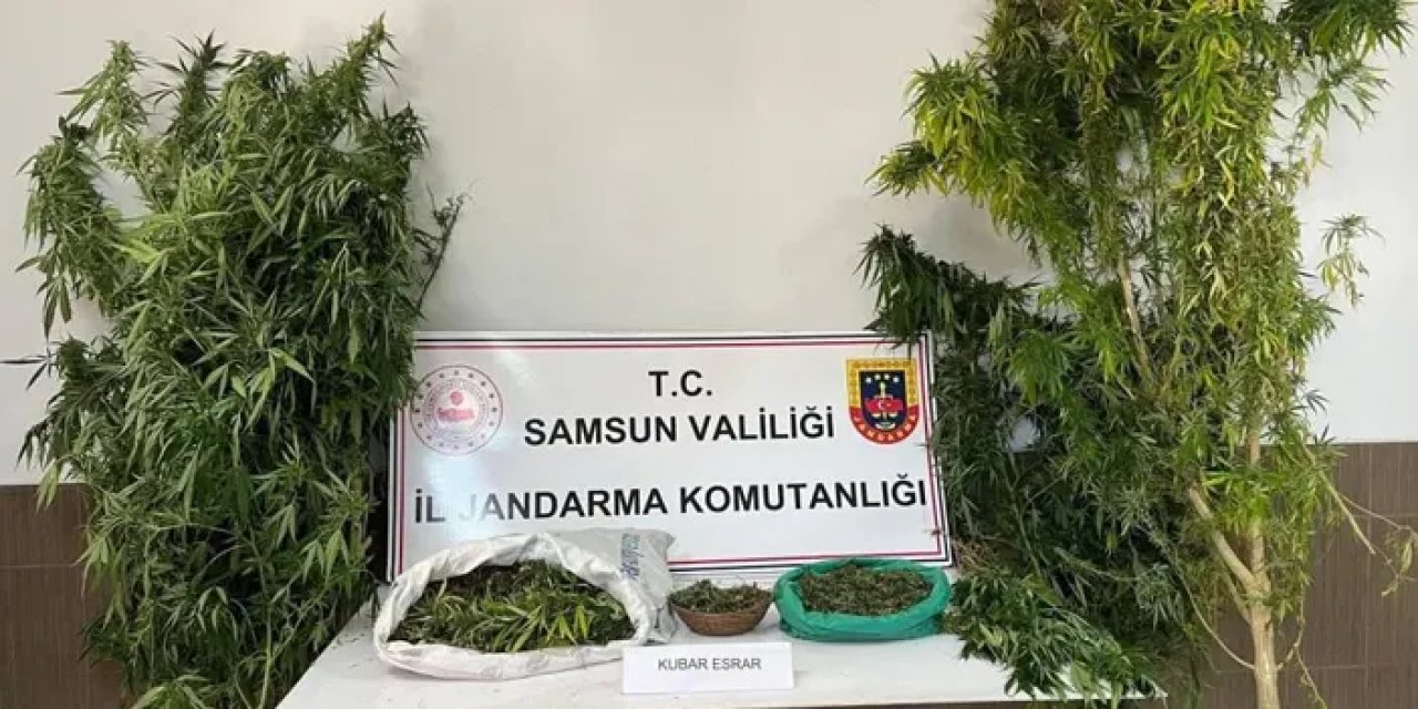 Samsun’da jandarma yakaladı! Birçok madde ele geçti