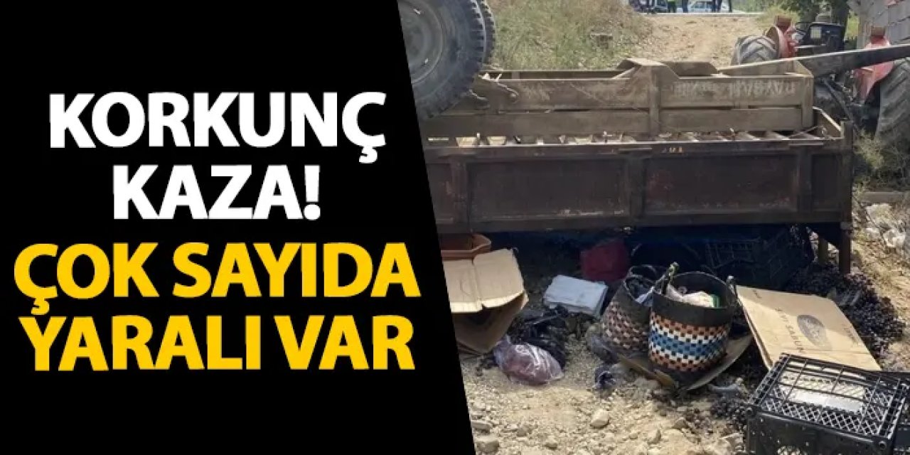 Manisa’da korkunç kaza! Çok sayıda yaralı var