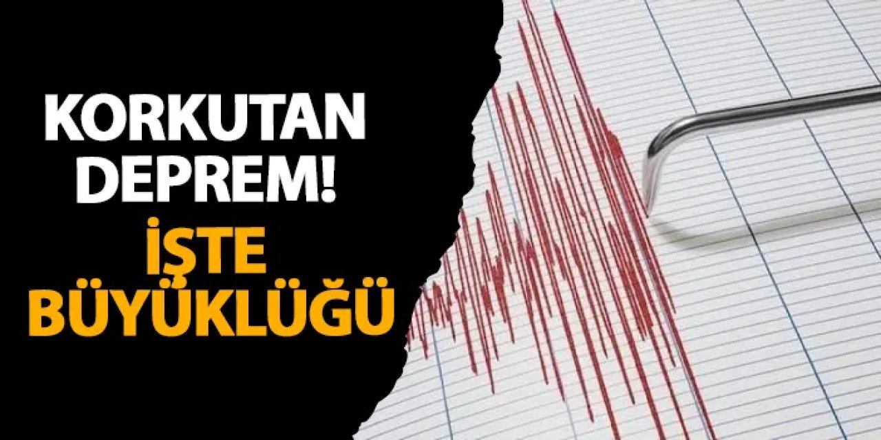 Akdeniz’de korkutan deprem! İşte büyüklüğü