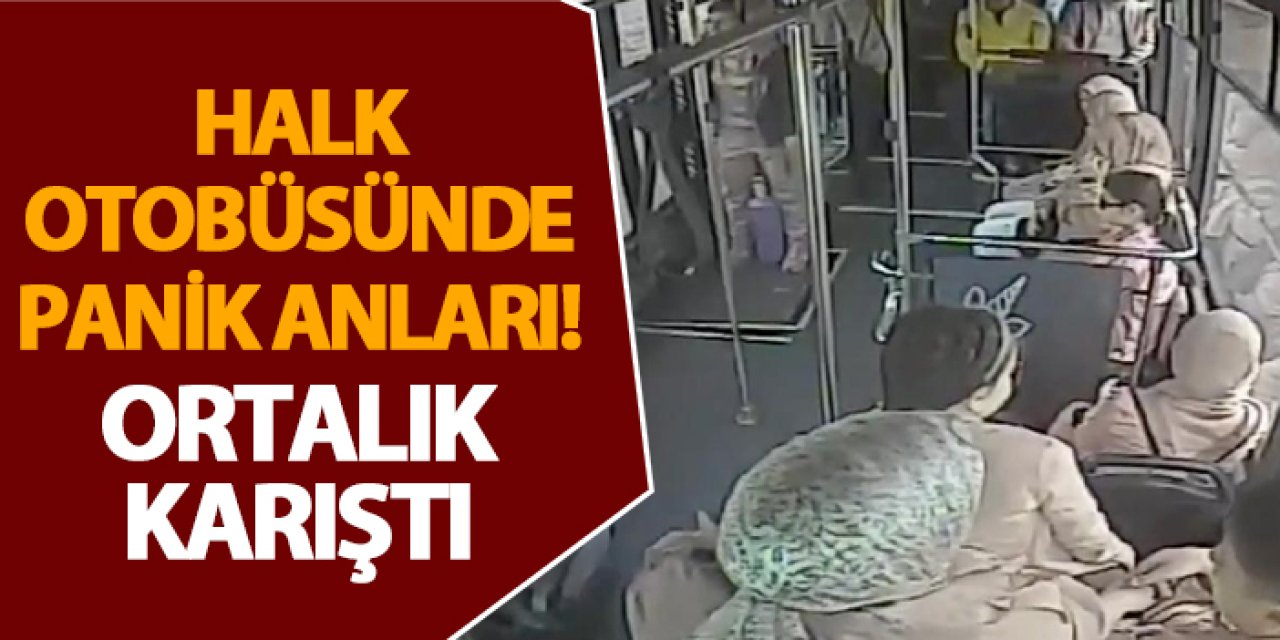 Bingöl’de halk otobüsünde panik anları! Ortalık karıştı