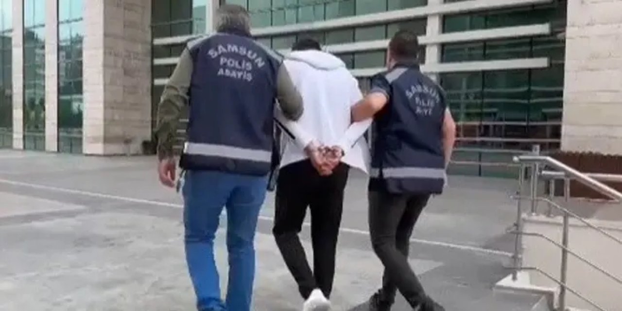 Samsun’da mutfak tezgahı altında yakalandı!