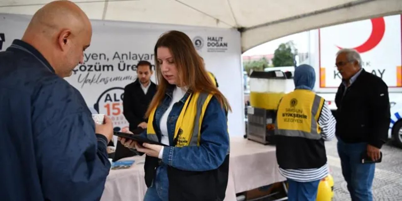 Samsun’da vatandaşa memnuniyet anketi