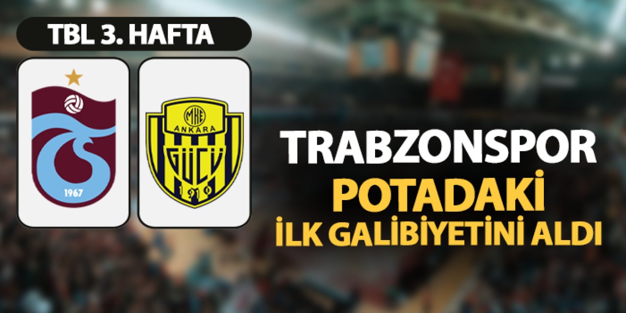 Potada ilk galibiyet geldi! Trabzonspor 98-92 Ankaragücü