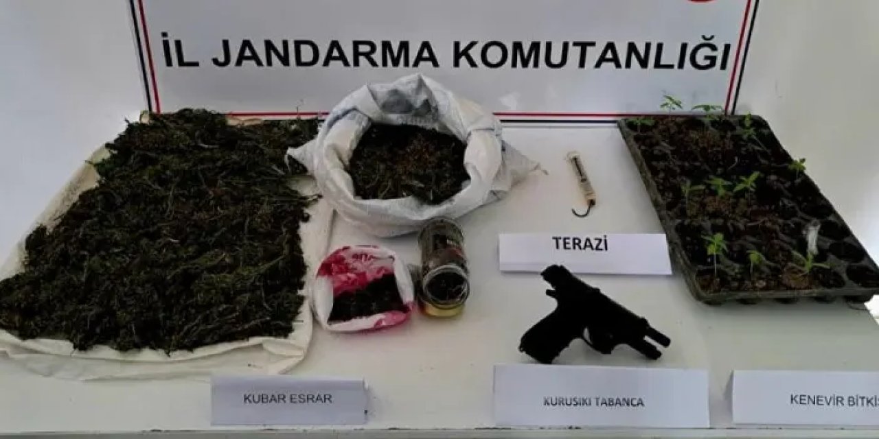 Samsun’da zehir baskını! 1,5 kilo skunk yakalandı