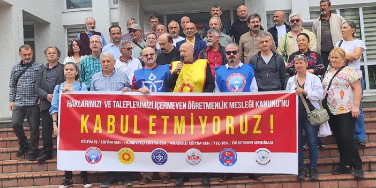 Trabzon'da eğitimciler isyan etti! "Kabul etmiyoruz"