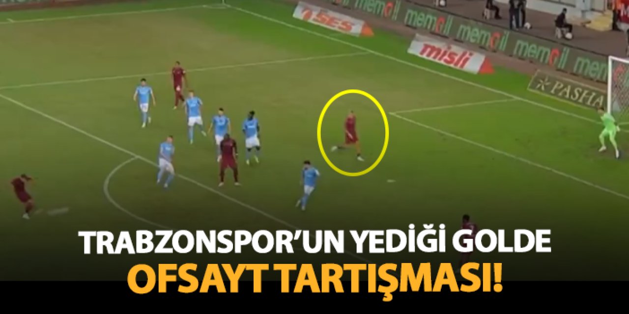 Trabzonspor'un yediği golde ofsayt tartışması! Hatayspor'un golü ofsayt mı?