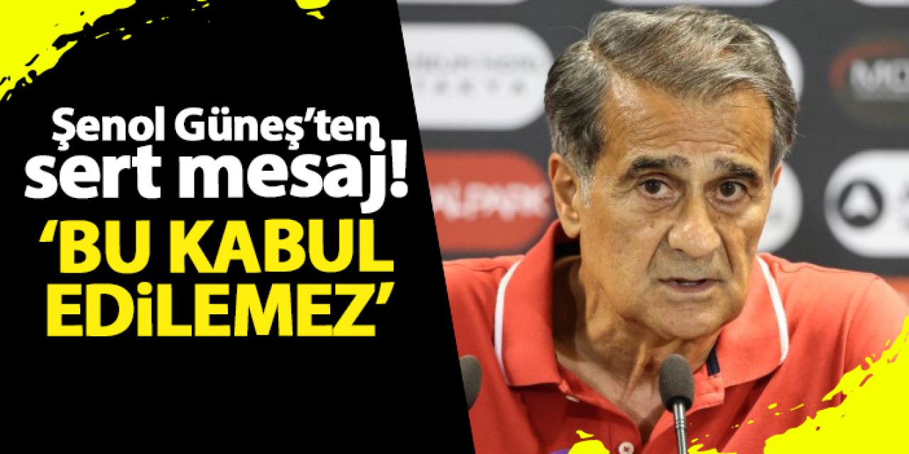 Şenol Güneş’ten sert mesaj: "Bu sonuç bize yetmiyor!"