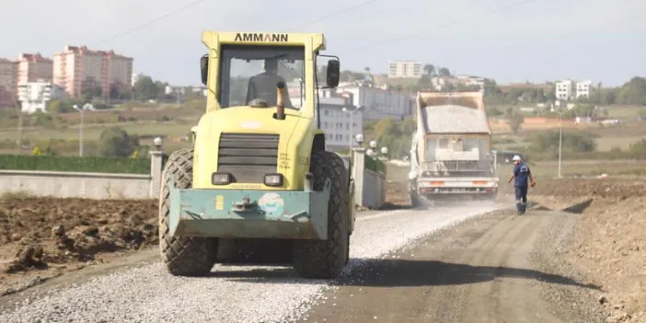 Samsun İlkadım’da yol çalışmaları sürüyor