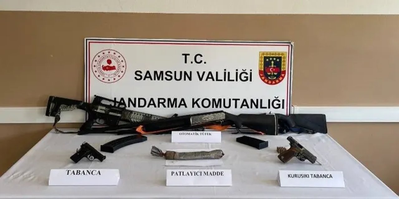 Samsun’da patlayıcı madde ele geçirildi