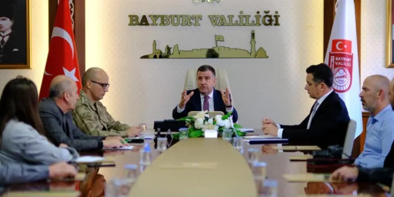 Bayburt’ta asayiş olayları masaya yatırıldı