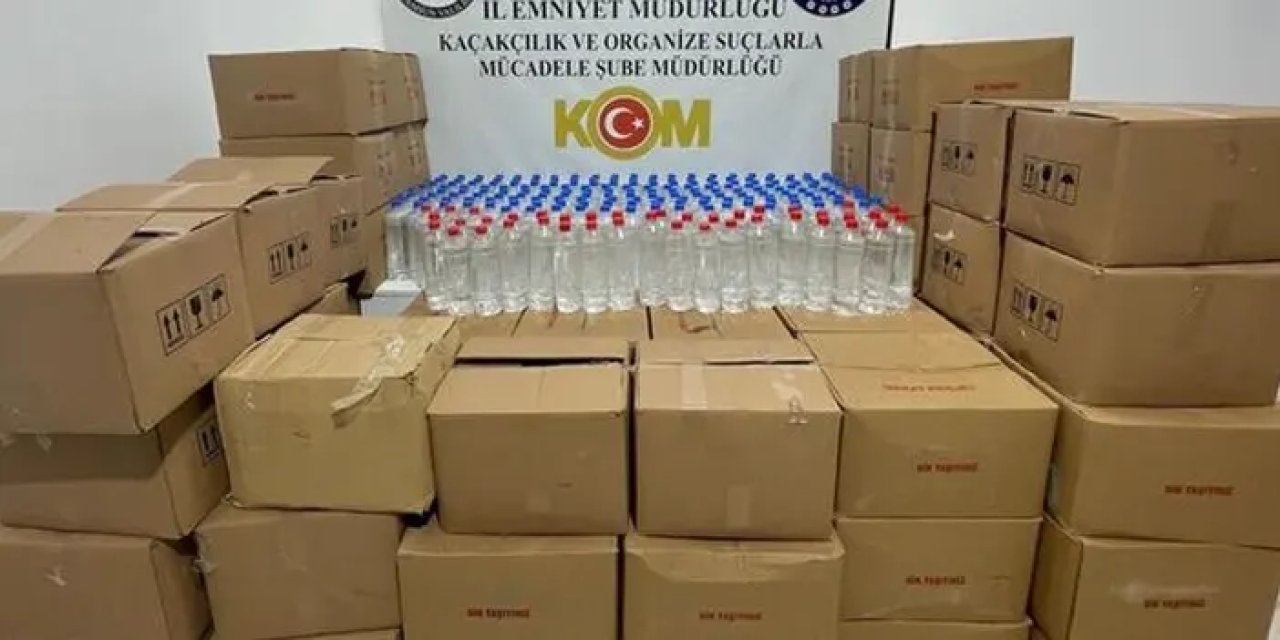 Samsun’da dev operasyon! 1200 litre etil alkol yakalandı