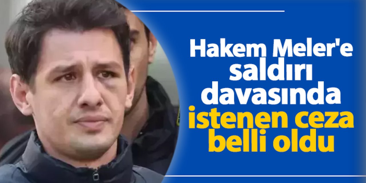 Hakem Meler'e saldırı davasında istenen ceza belli oldu