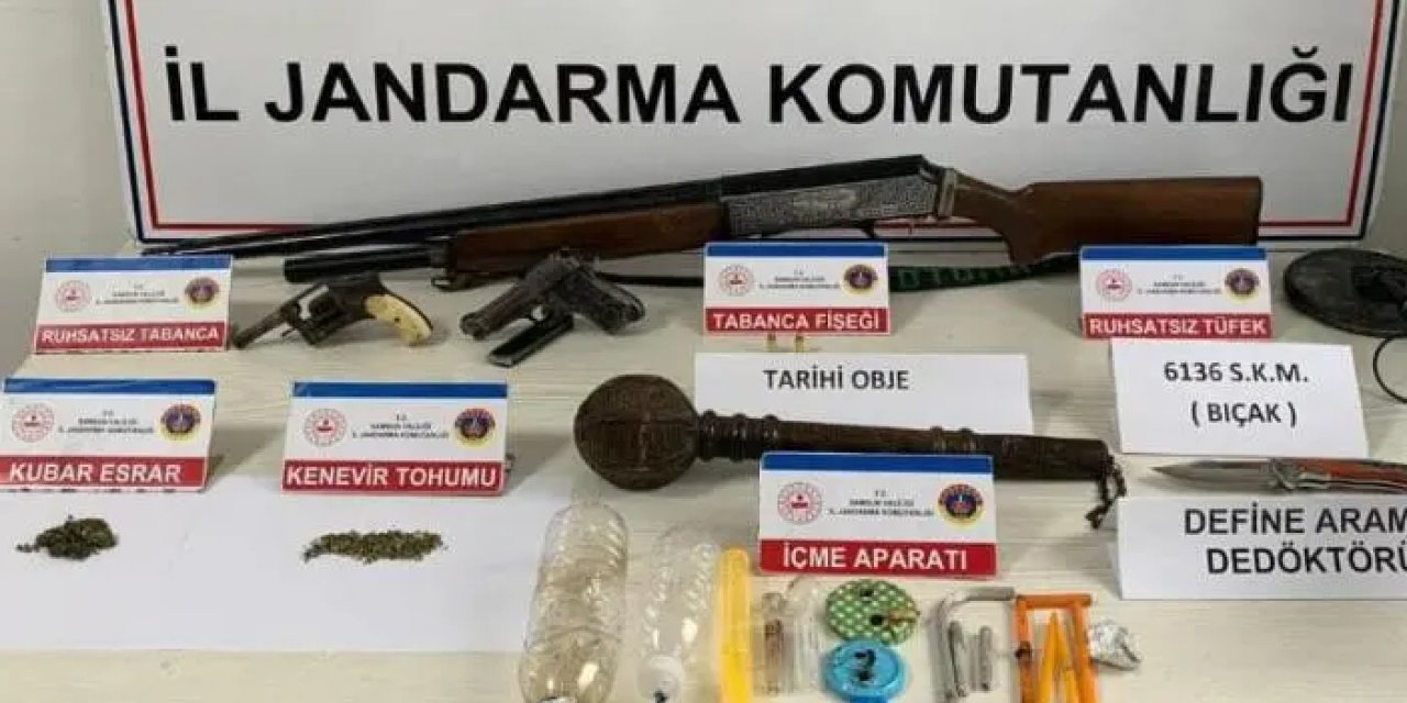 Samsun’da jandarmadan operasyon! 5 gözaltı