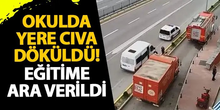 Kocaeli’nde yere cıva döküldü! Eğitime ara verildi