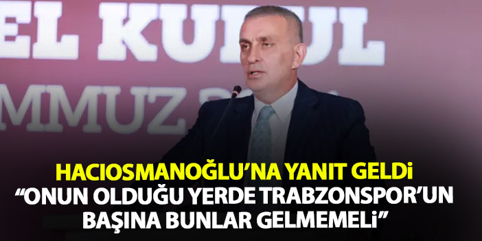 Ertuğrul Doğan’dan TFF Başkanı Hacıosmanoğlu’na “Kulübün başına bunlar gelmemeliydi”