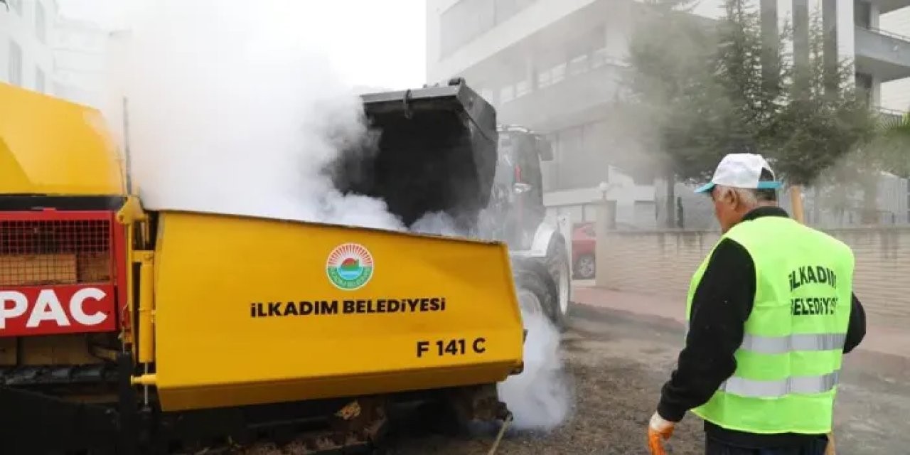 Samsun İlkadım’da asfaltlama işleri sürüyor