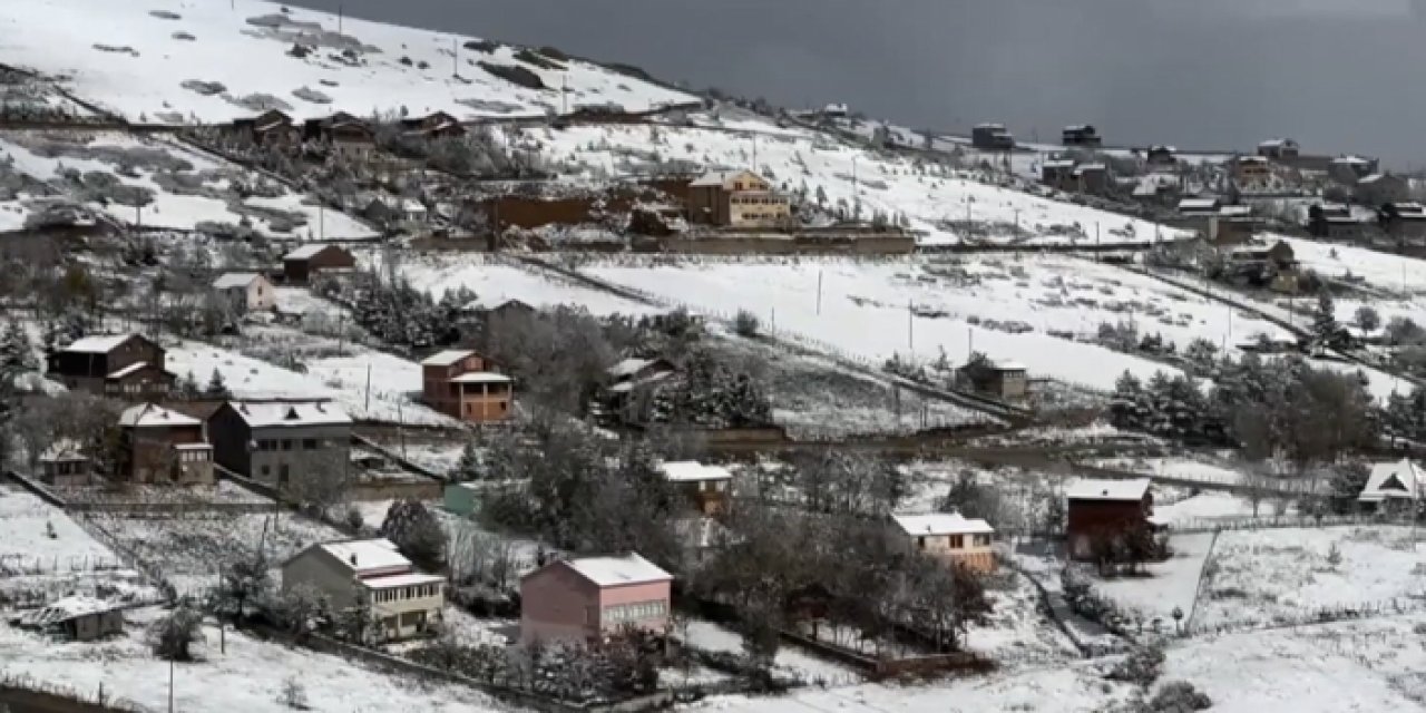 Trabzon dahil 5 ilde yüksek kesimler beyaza büründü