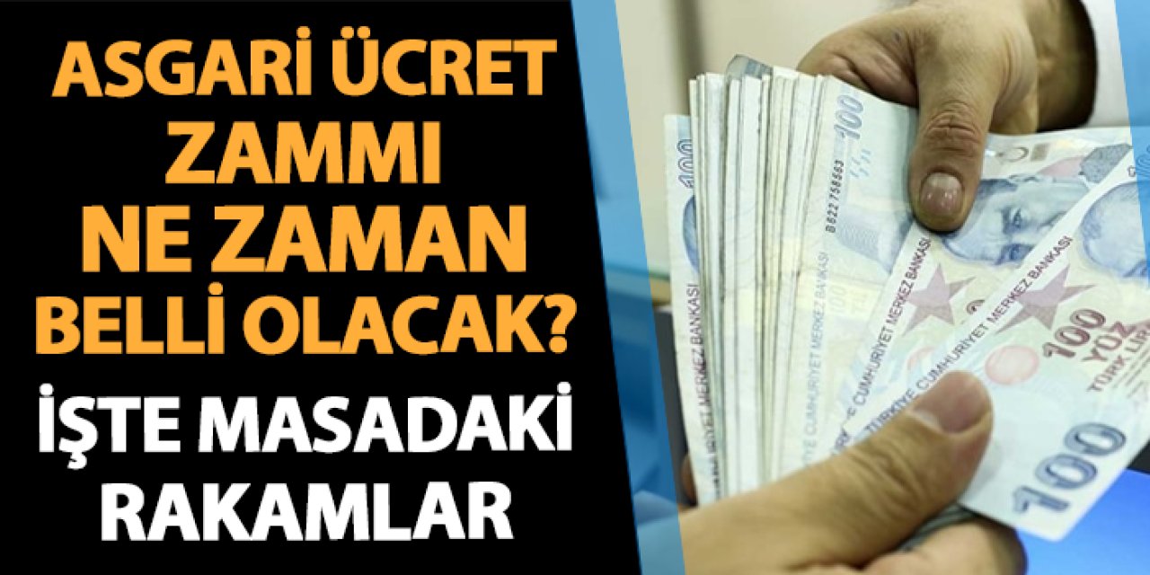 Asgari ücret ne zaman belli olacak? İşte masadaki rakamlar