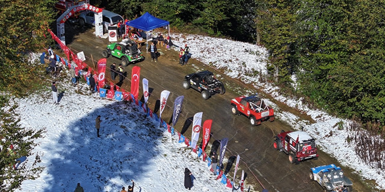 Trabzon'da Off-Road Şampiyonası'nın 5. ayağında mukavemet etabı yapıldı