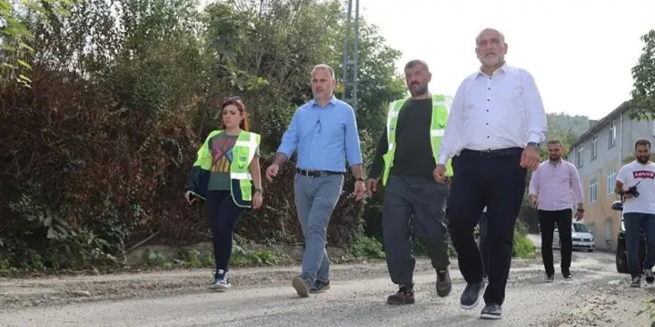 Samsun’da yol çalışmaları sürüyor