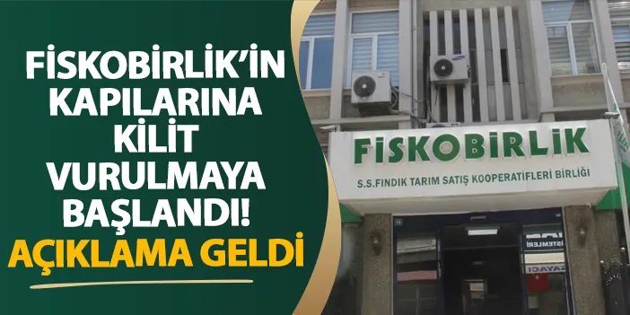 FİSKOBİRLİK’in kapılarına kilit vurulmaya başlandı! Açıklama geldi