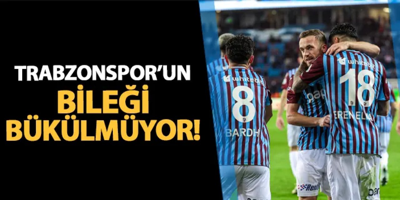 Trabzonspor'un bileği bükülmüyor!