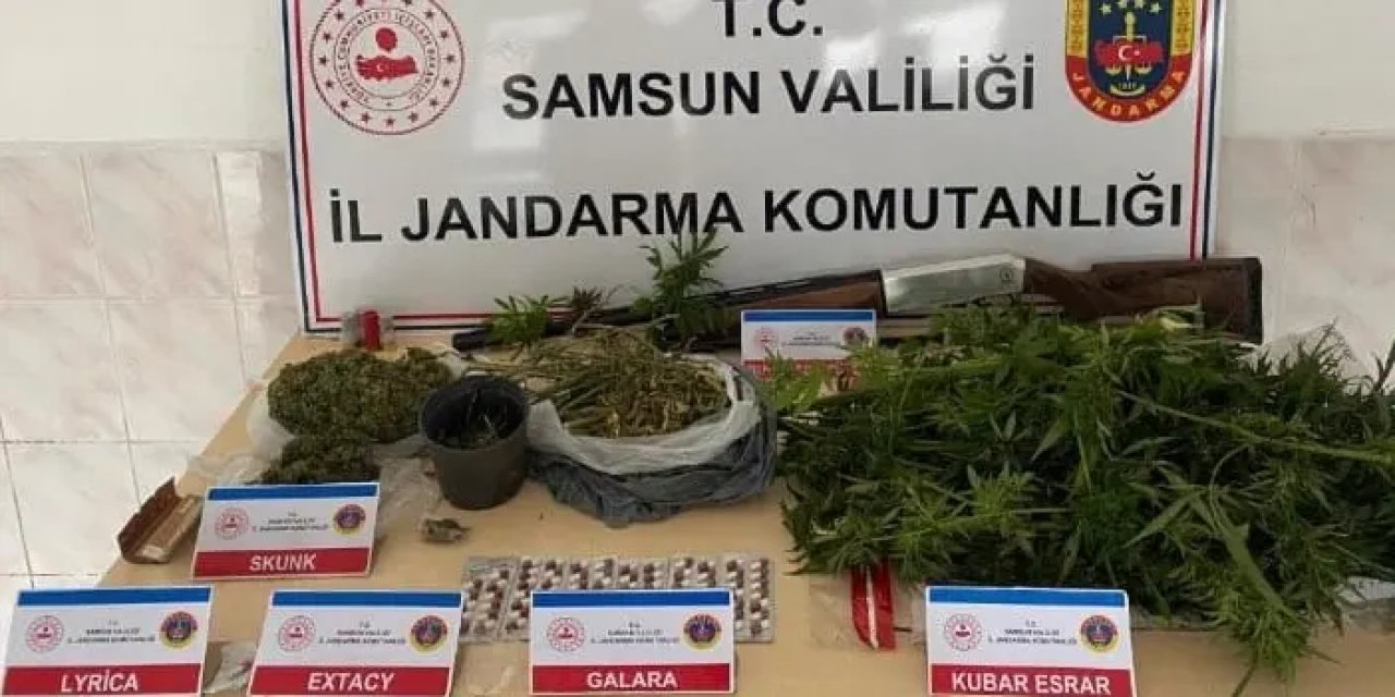 Samsun’da jandarmadan zehir baskını! 2 gözaltı