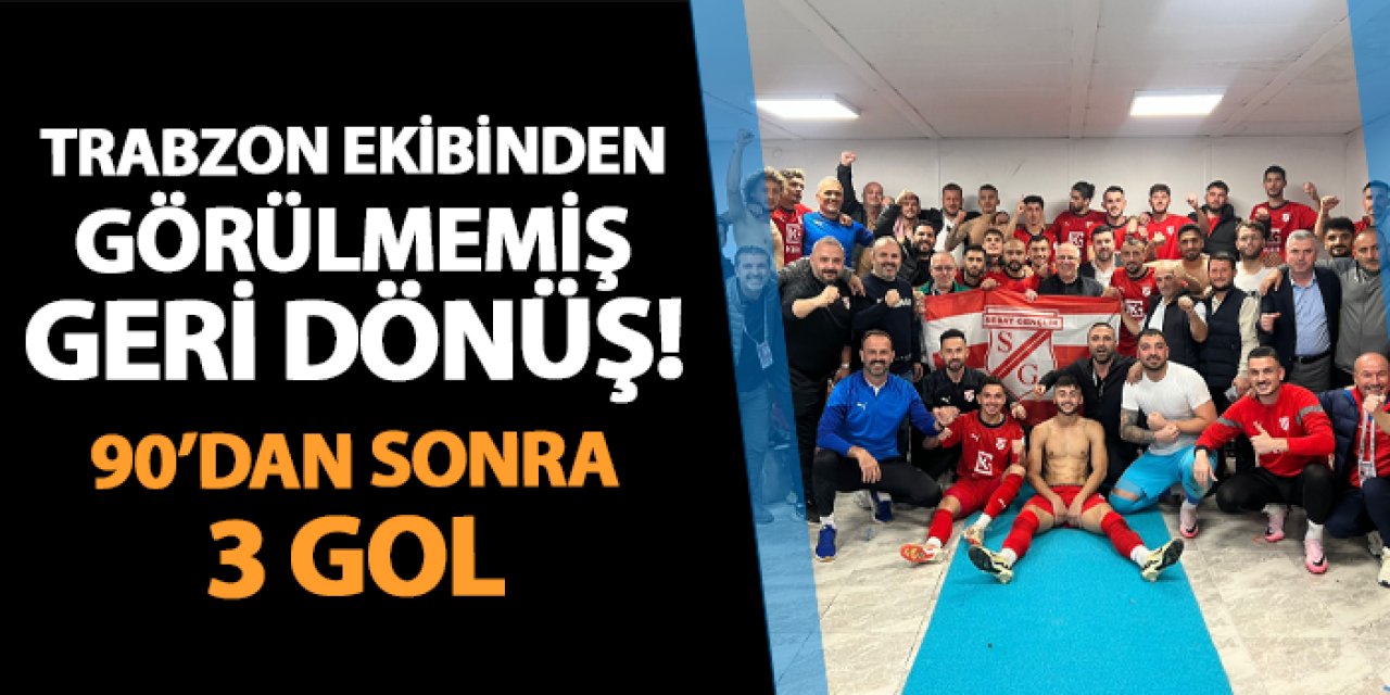 Trabzon ekibinden görülmemiş geri dönüş! 90'dan sonra 3 gol: Edirnespor 2-3 Sebat Gençlikspor