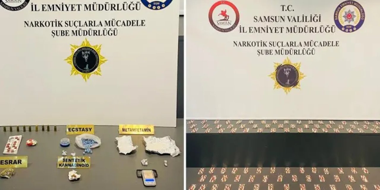 Samsun’da zehir baskını! 2 kişi gözaltında