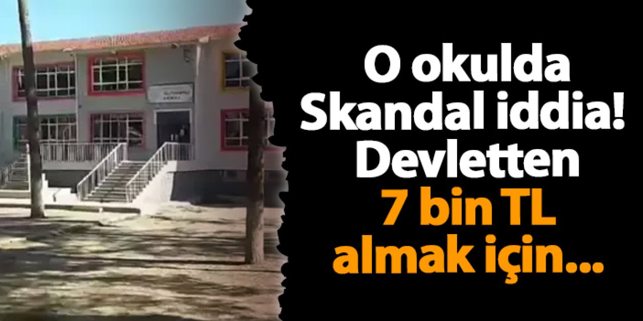 Bursa'daki o okulda skandal iddia! Devletten 7 bin TL almak için...