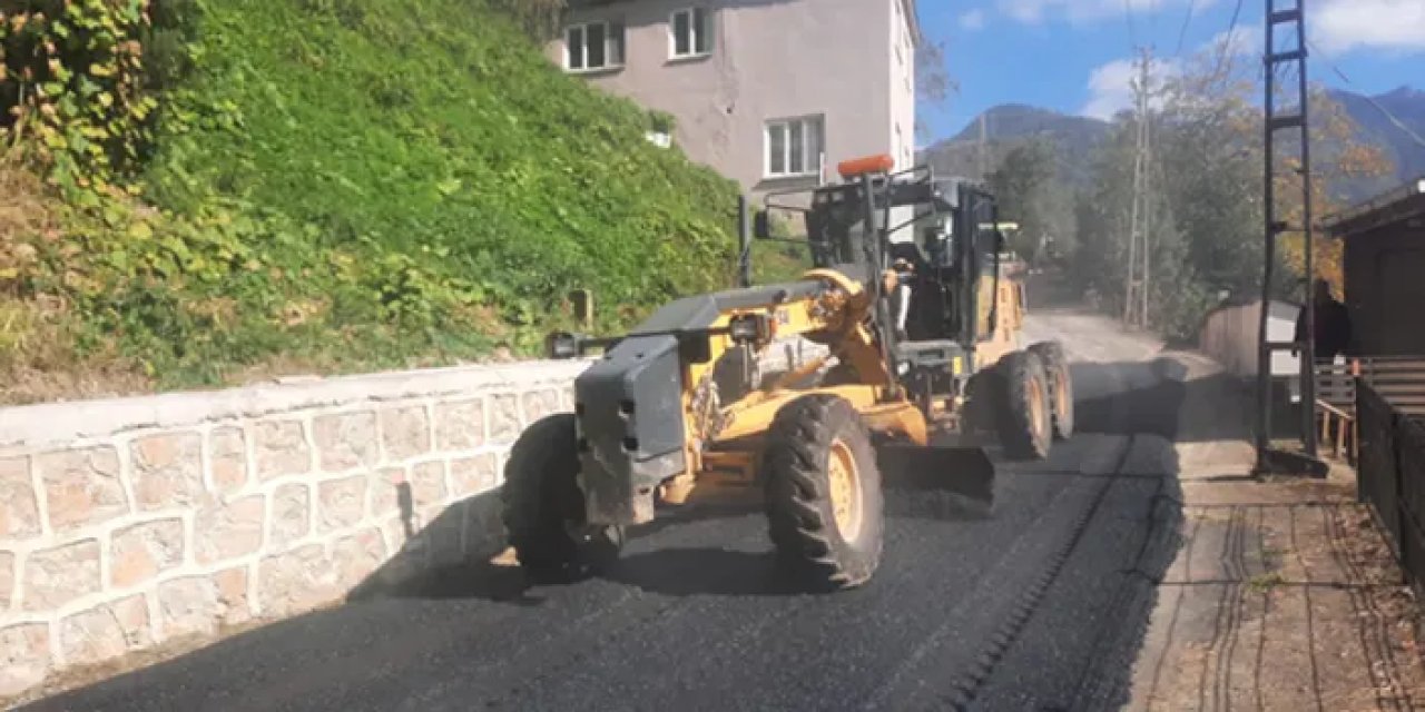 Trabzon’da yollar yenilendi! İşte yapılan çalışmalar