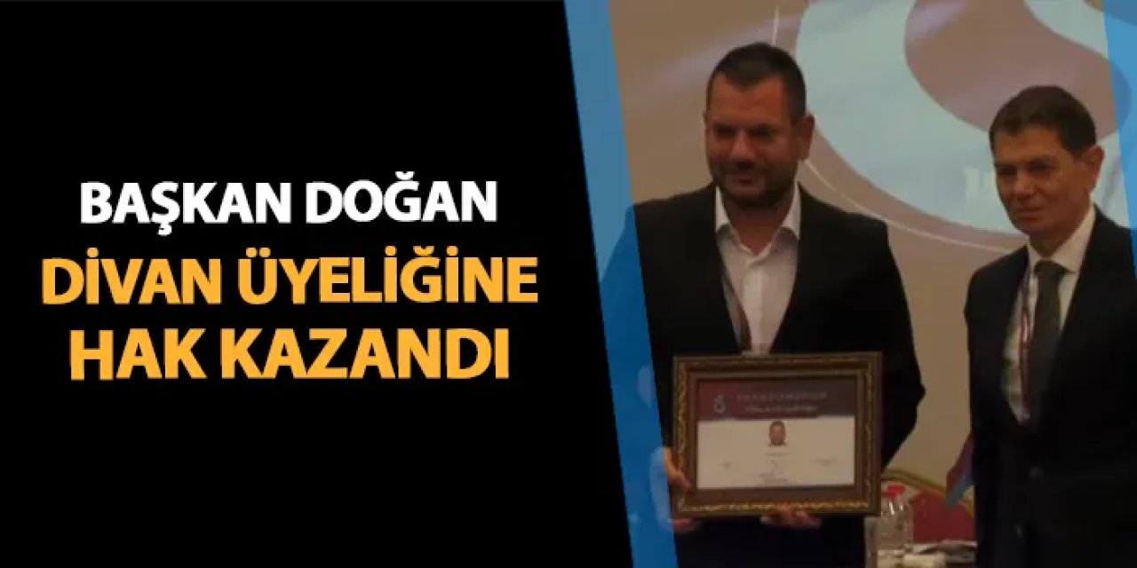 Trabzonspor'da Başkan Doğan divan üyeliğine hak kazandı