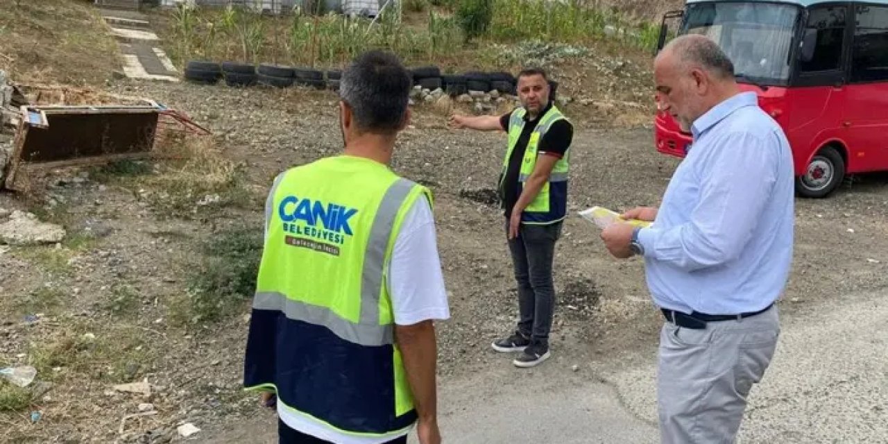 Samsun Canik’te çalışmalar sürüyor