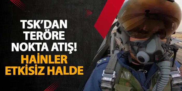 TSK’dan teröre nokta atış! Hainler etkisiz halde