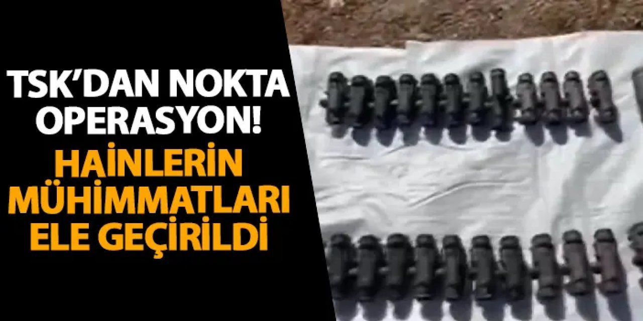 TSK'dan nokta operasyon! Hainlerin mühimmatları ele geçirildi