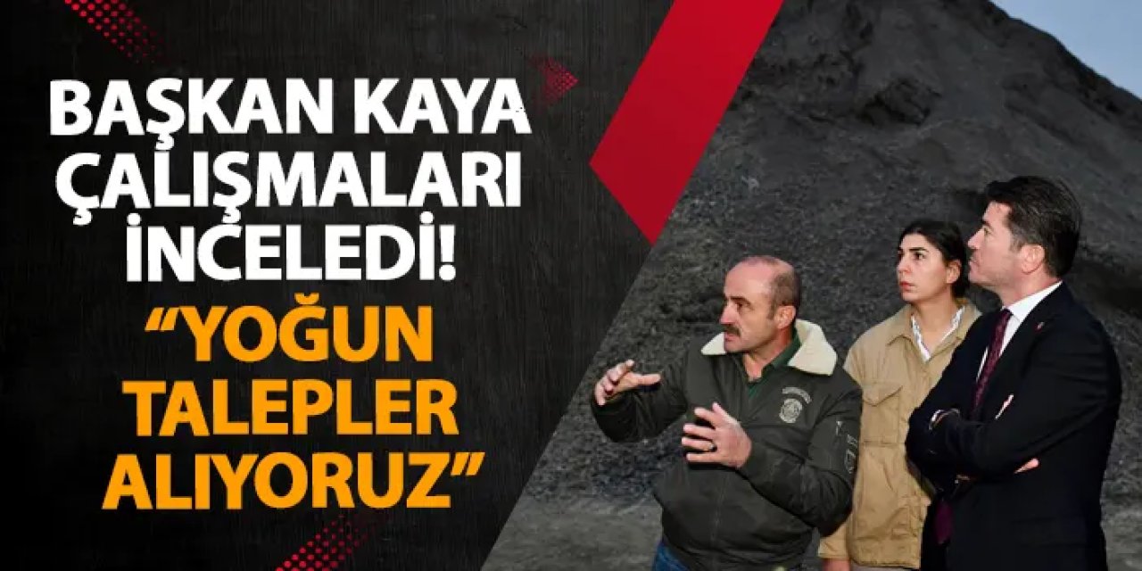 Başkan Kaya çalışmaları inceledi! “Yoğun talepler alıyoruz”