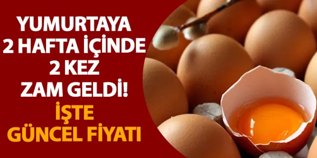 Yumurtaya 2 hafta içinde 2 kez zam geldi! İşte güncel fiyatı