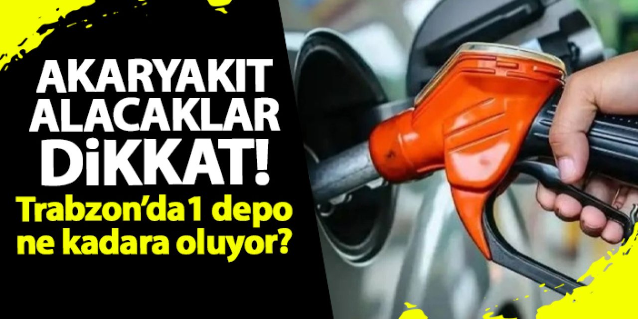 Akaryakıtta tabela yeniden değişiyor! Benzine indirim geliyor! İşte Trabzon'da güncel fiyatlar