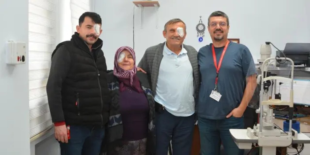 Samsun’da aile boyu katarak ameliyatı!