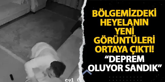 Rize’deki heyelanın yeni görüntüleri ortaya çıktı! “Deprem oluyor sandık”