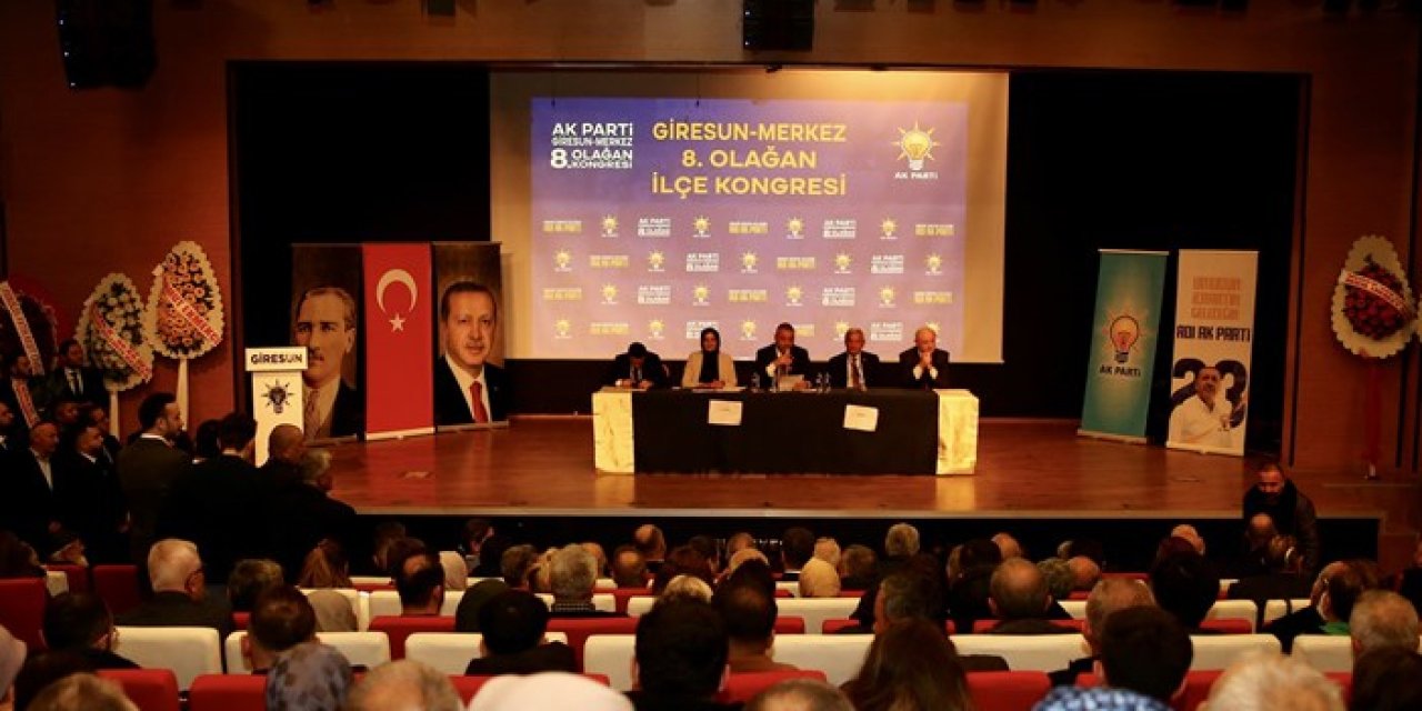 AK Parti Giresun Merkez 8. Olağan İlçe Kongresi yapıldı